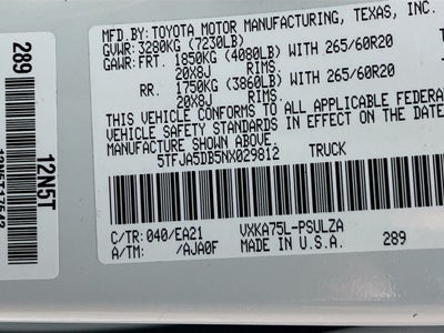 2022 Toyota Tundra Limited
