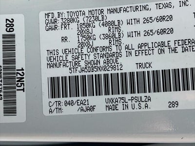 2022 Toyota Tundra Limited
