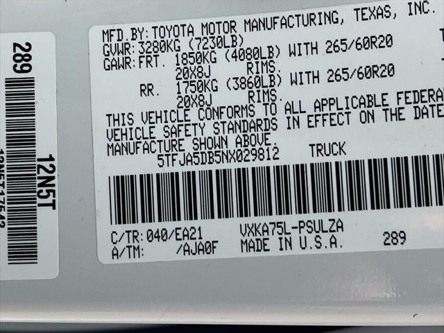 2022 Toyota Tundra Limited