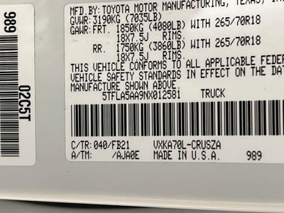 2022 Toyota Tundra SR5