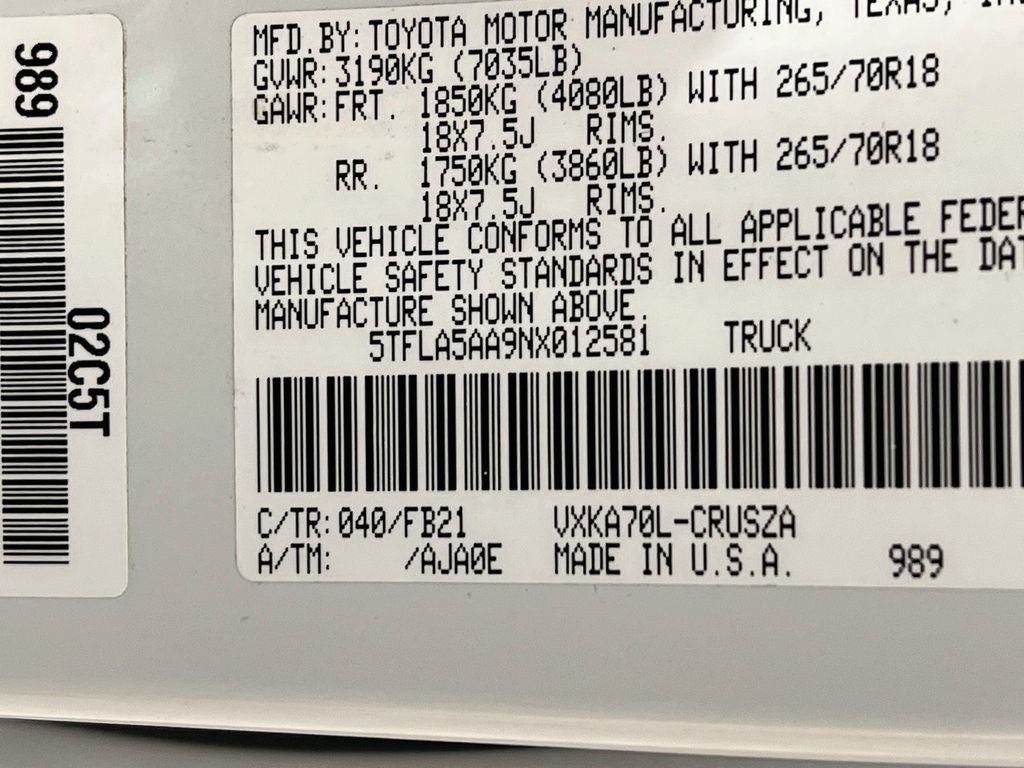 2022 Toyota Tundra SR5