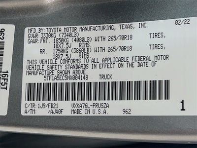 2022 Toyota Tundra SR5