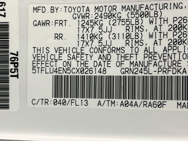 2012 Toyota Tacoma Base V6