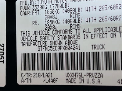 2023 Toyota Tundra Hybrid Platinum