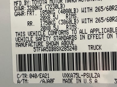 2025 Toyota Tundra Limited