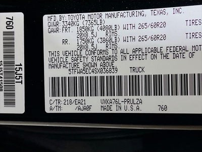 2025 Toyota Tundra Limited