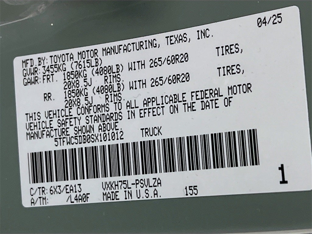 2025 Toyota Tundra Hybrid Limited