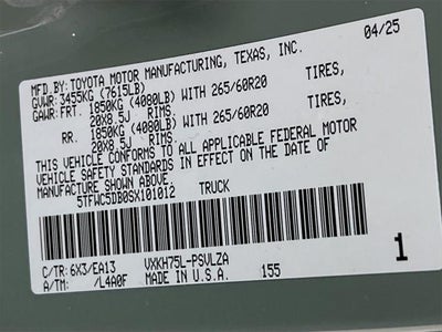 2025 Toyota Tundra Hybrid Limited