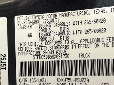2025 Toyota Tundra Hybrid Platinum