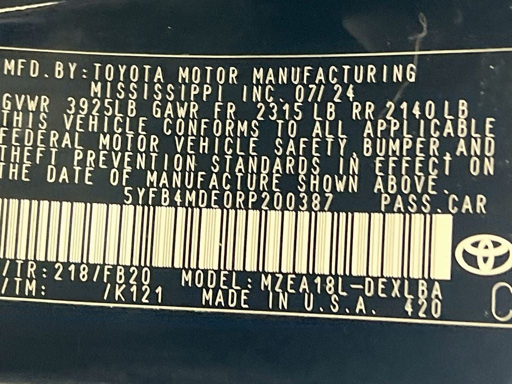 2024 Toyota Corolla LE