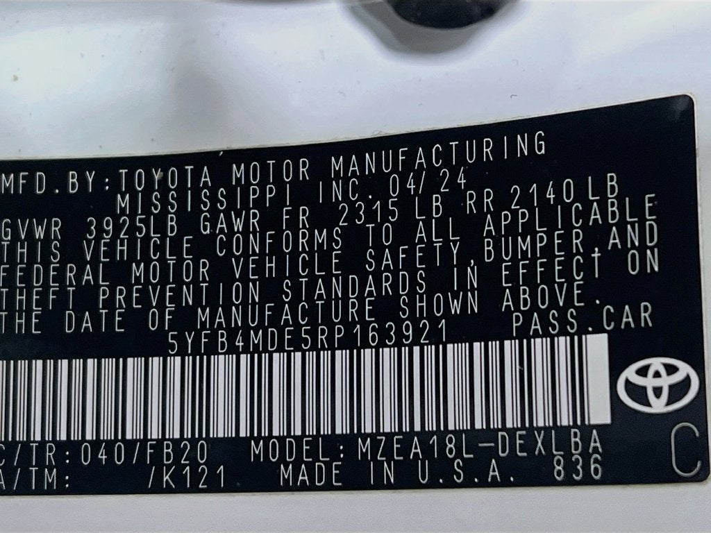 2024 Toyota Corolla LE