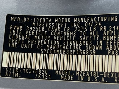 2024 Toyota Corolla LE