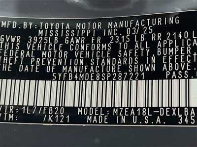 2025 Toyota Corolla LE