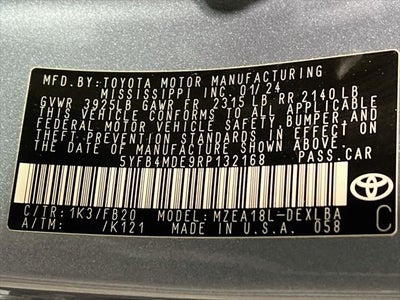 2024 Toyota Corolla LE