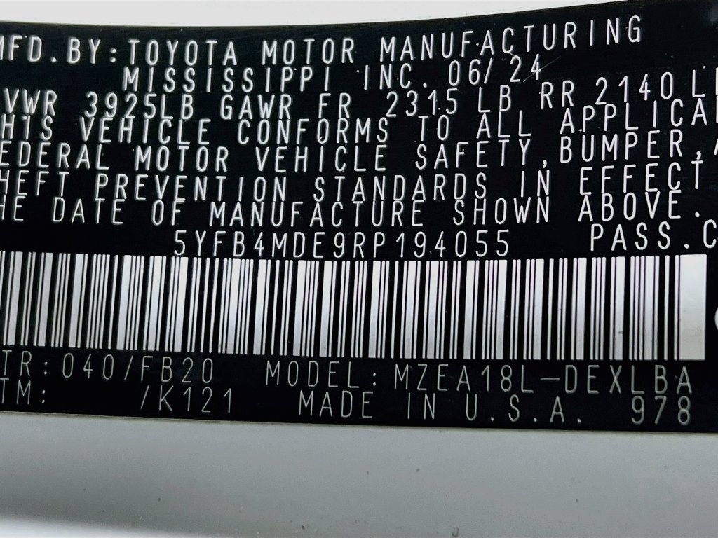 2024 Toyota Corolla LE