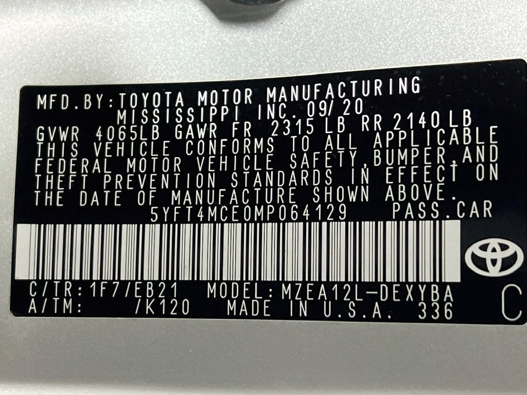 2021 Toyota Corolla XSE