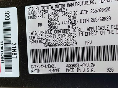 2024 Toyota Sequoia Limited