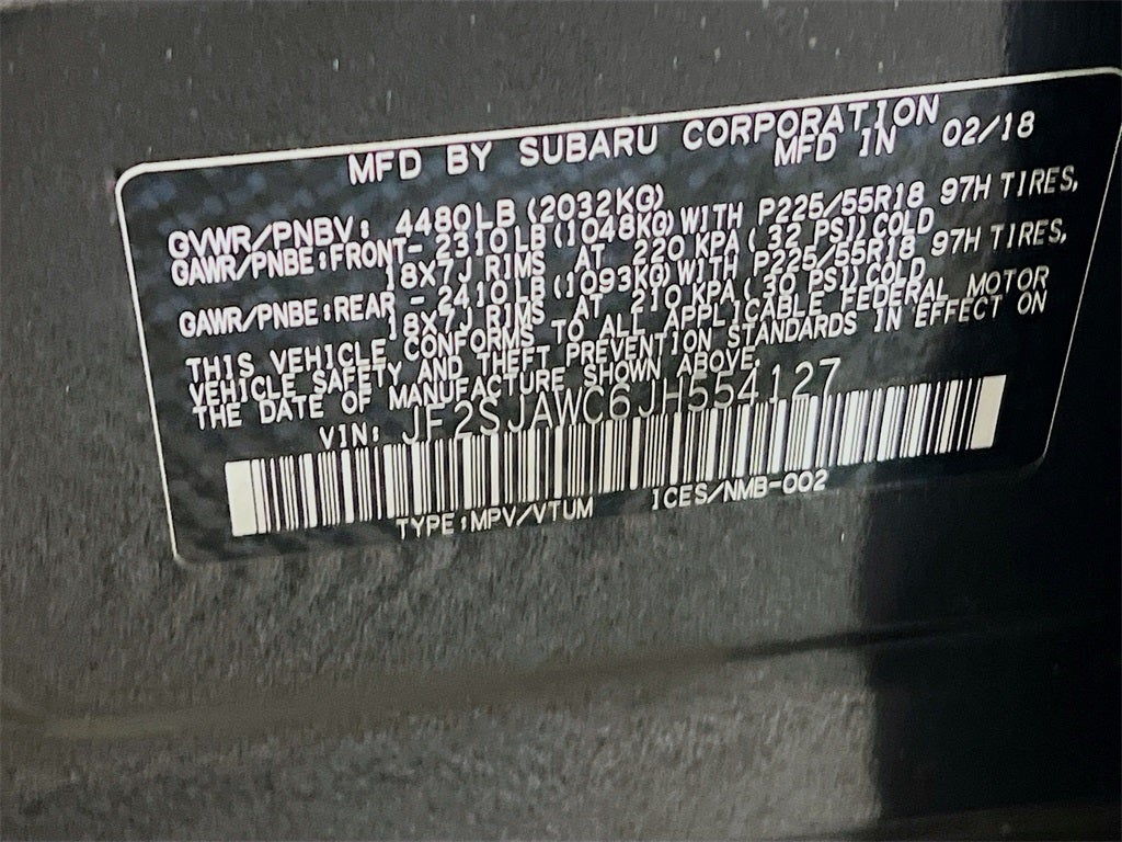 2018 Subaru Forester 2.5i Touring