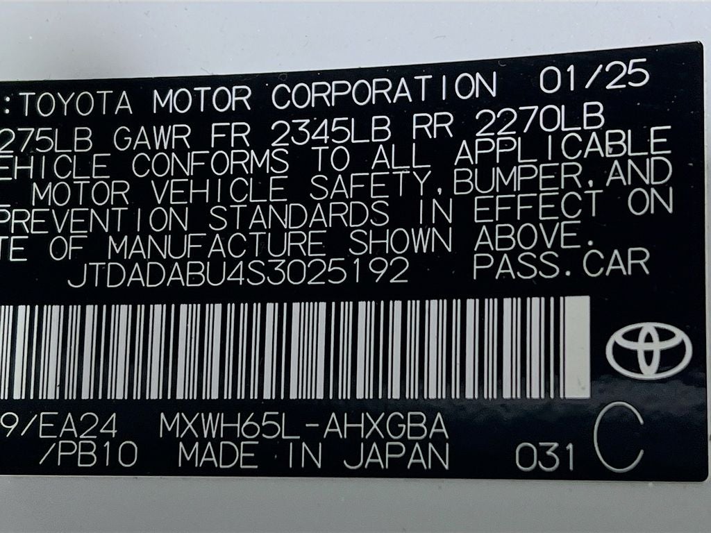 2025 Toyota Prius Nightshade