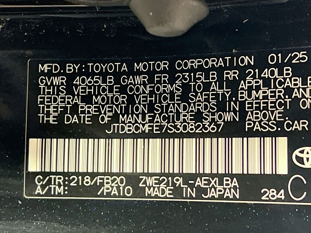 2025 Toyota Corolla Hybrid LE