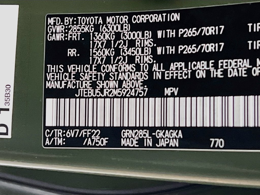 2021 Toyota 4Runner Trail