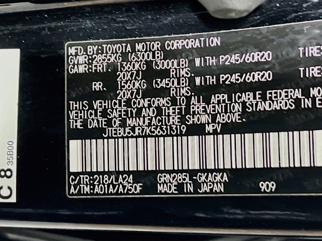 2019 Toyota 4Runner Limited