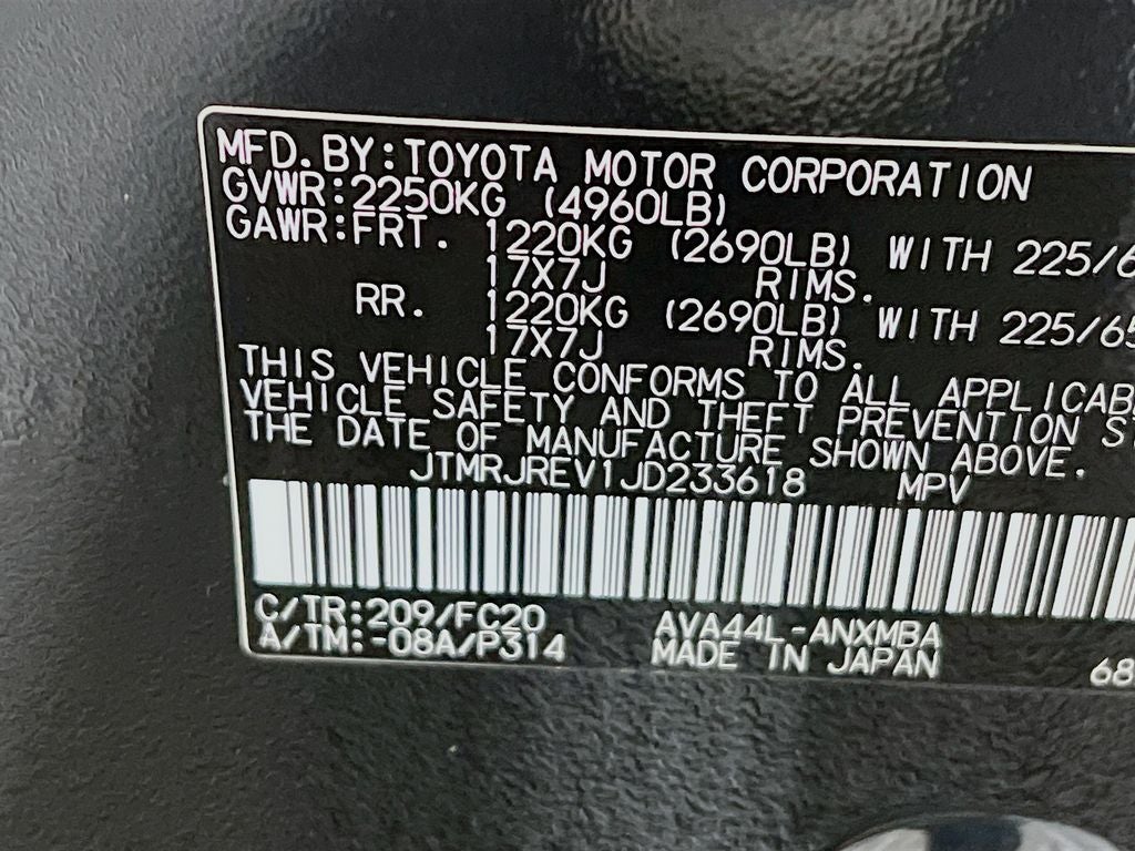 2018 Toyota RAV4 Hybrid LE