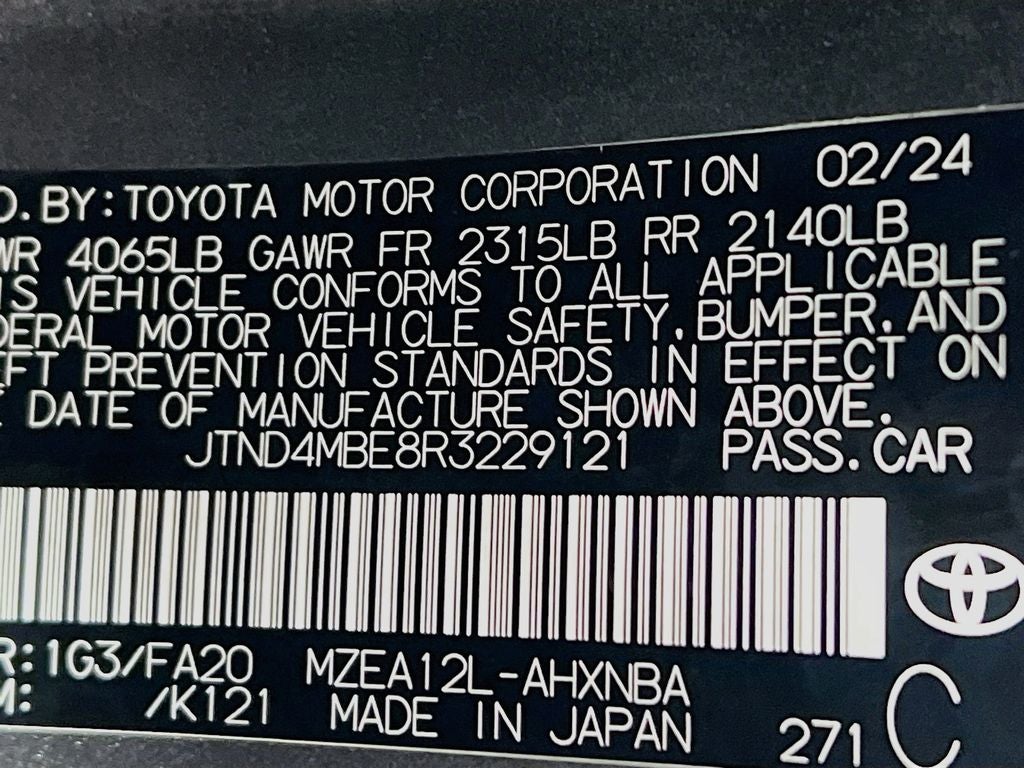 2024 Toyota Corolla Hatchback SE