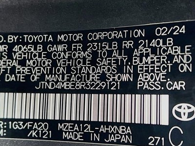2024 Toyota Corolla Hatchback SE